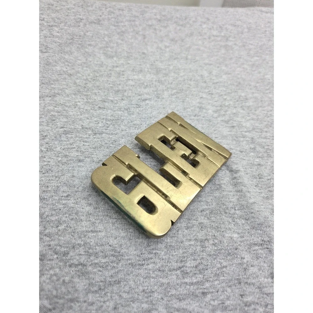 Solid Brass Vintage Name Glen Heavy Sturdy Belt Buckle Personalized Western